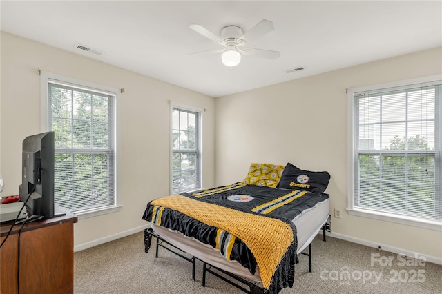 1993 W Foxwood Ct, Indian Land, SC 29707 - bedroom with carpet and ceiling fan