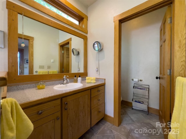425 Sawmill Creek Rd, Bryson City, NC 28713 - bathroom featuring vanity and tile patterned floors