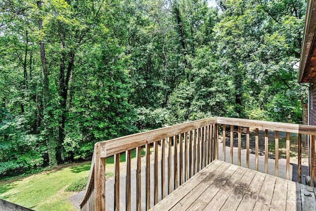 1408 Kensington Cir, Newton, NC 28658 - wooden terrace featuring a yard