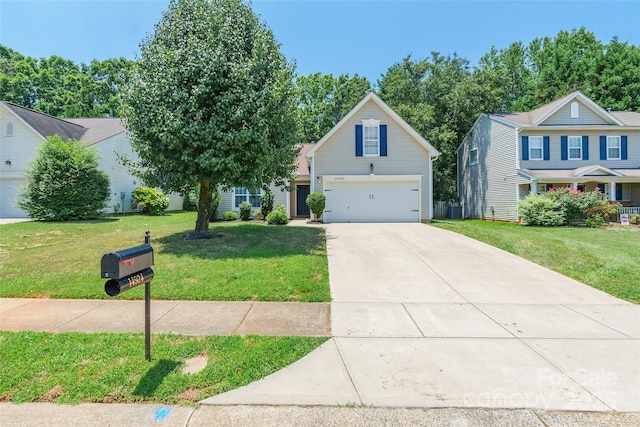 14924 Jerpoint Abby Dr, Charlotte, NC 28273 - view of front of home with a front lawn and driveway