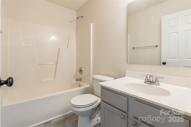 14924 Jerpoint Abby Dr, Charlotte, NC 28273 - bathroom featuring vanity, wood finished floors, and tub / shower combination