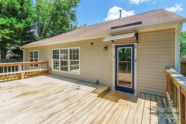 14924 Jerpoint Abby Dr, Charlotte, NC 28273 - view of wooden deck