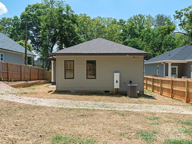 4113 Rutgers Ave, Charlotte, NC 28206 - rear view of property featuring crawl space and roof with shingles