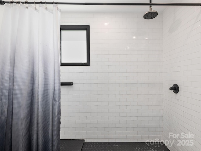 1759 Williamson Creek Rd, Pisgah Forest, NC 28768 - full bathroom featuring tiled shower