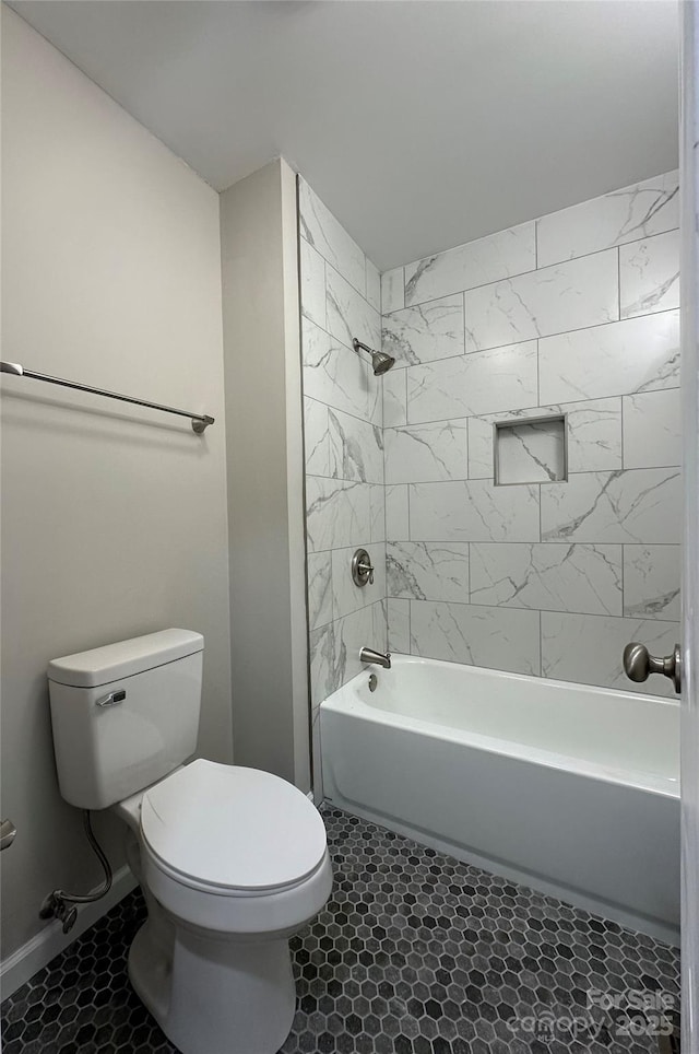 2443 1st Street Pl NW, Hickory, NC 28601 - bathroom with shower / washtub combination and tile patterned flooring