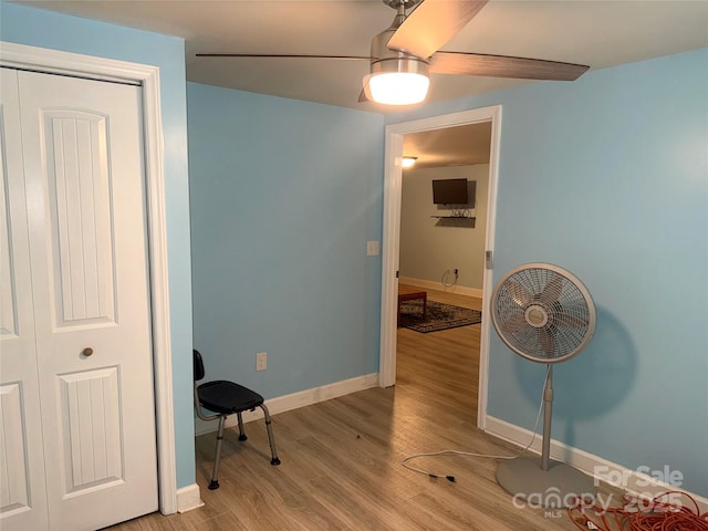 2832 Laurel Ln, Lenoir, NC 28645 - home office featuring light wood-type flooring and baseboards