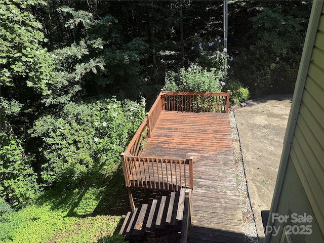 2832 Laurel Ln, Lenoir, NC 28645 - view of wooden deck