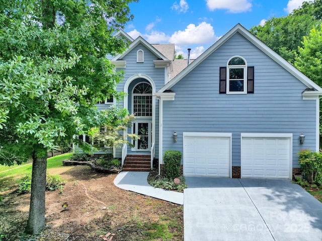10807 Summitt Tree Ct, Charlotte, NC 28277 - view of front of house featuring driveway and an attached garage
