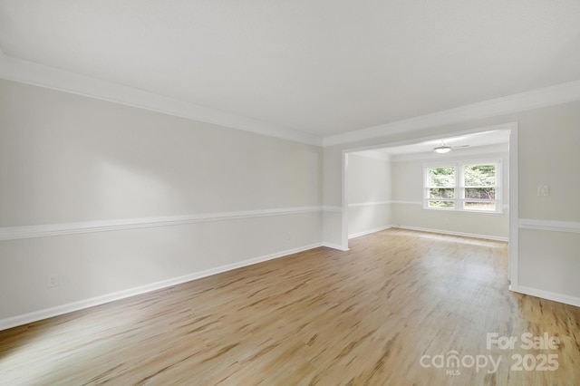 10807 Summitt Tree Ct, Charlotte, NC 28277 - spare room with crown molding and wood finished floors
