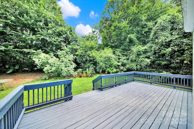 10807 Summitt Tree Ct, Charlotte, NC 28277 - wooden terrace with a yard