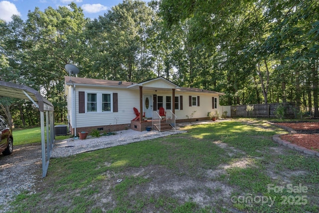 115 Red Fox Ct, Mount Holly, NC 28120 - view of front facade featuring crawl space