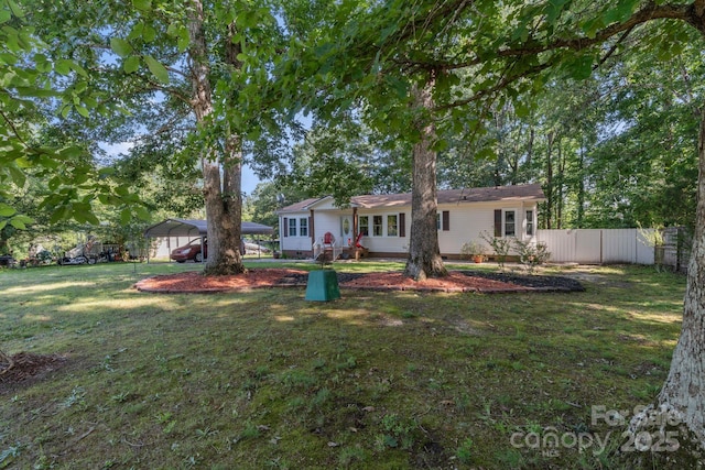115 Red Fox Ct, Mount Holly, NC 28120 - view of front facade with a carport