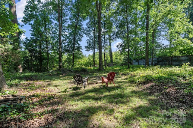 115 Red Fox Ct, Mount Holly, NC 28120 - view of yard with a fire pit