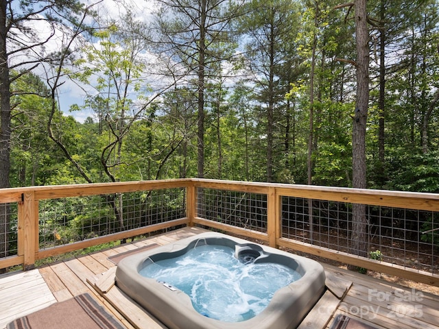 1761 Williamson Creek Rd, Pisgah Forest, NC 28768 - view of wooden terrace