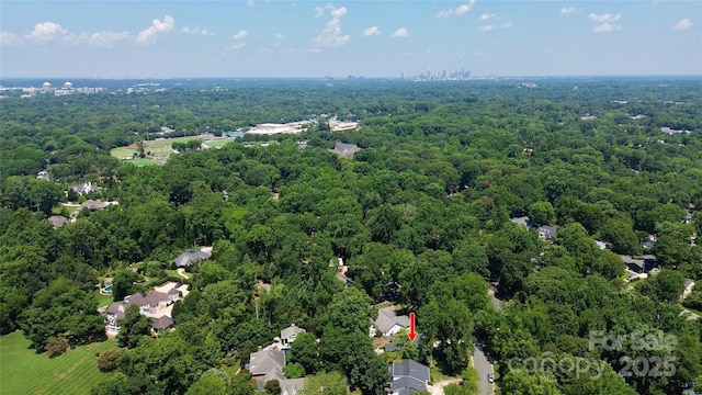 4906 Crooked Oak Ln, Charlotte, NC 28226 - aerial view of a heavily wooded area