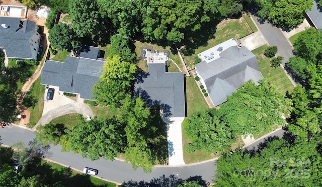 4906 Crooked Oak Ln, Charlotte, NC 28226 - aerial view of property and surrounding area with nearby suburban area