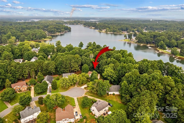145 Summerbrook Ln, Mooresville, NC 28117 - bird's eye view of a nearby body of water
