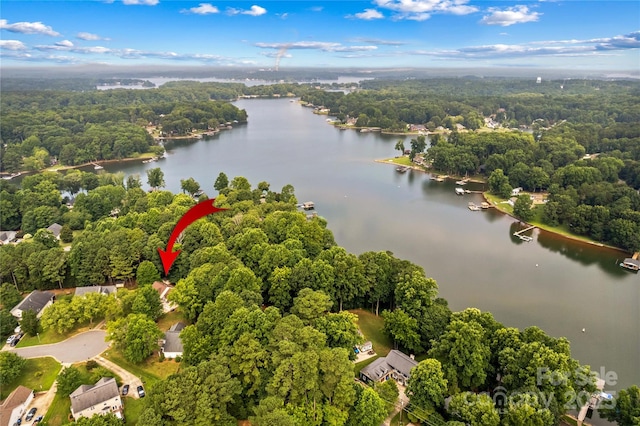 145 Summerbrook Ln, Mooresville, NC 28117 - aerial view of property's location with a nearby body of water