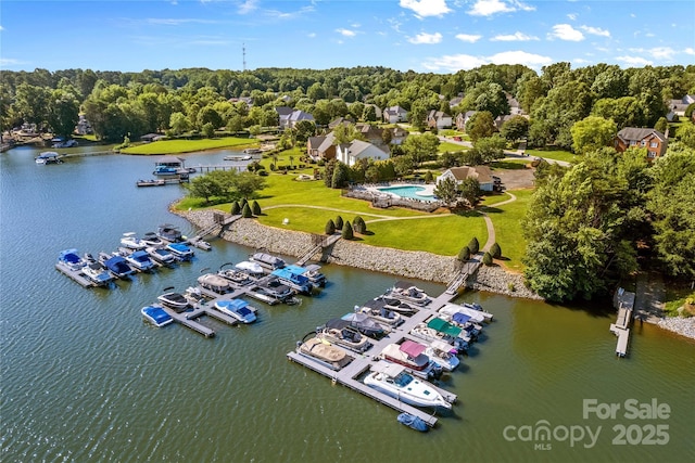 145 Summerbrook Ln, Mooresville, NC 28117 - aerial view of a nearby body of water and a marina
