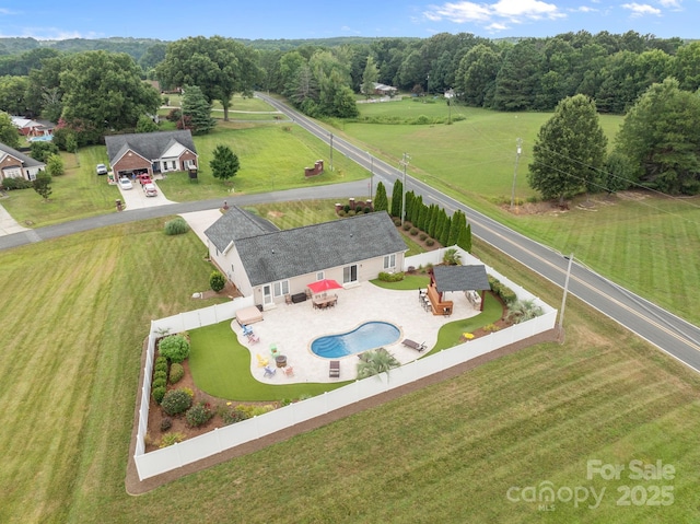 1974 Redwood Dr, Oakboro, NC 28129 - view of rural area with a pool