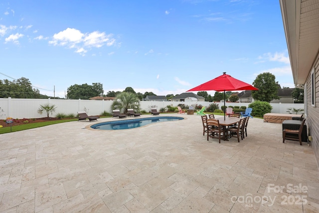1974 Redwood Dr, Oakboro, NC 28129 - view of swimming pool with a patio area and a fenced backyard