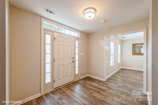 608 Laurel Fork Dr, Matthews, NC 28105 - foyer entrance with wood finished floors and baseboards