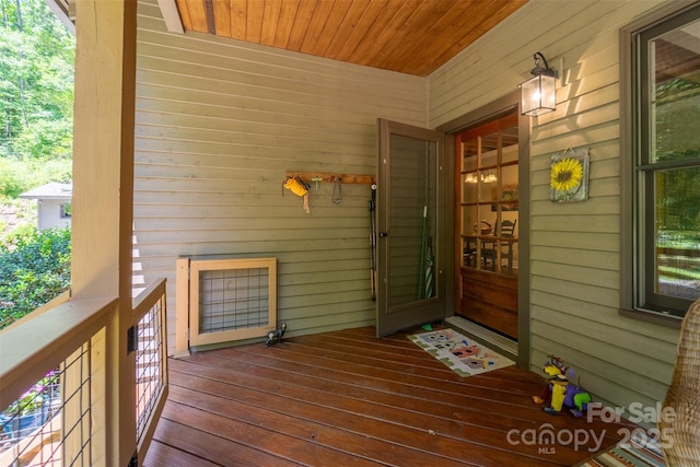 846 Duckback Trl, Whittier, NC 28789 - view of wooden deck