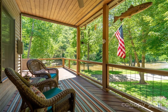 846 Duckback Trl, Whittier, NC 28789 - view of wooden terrace