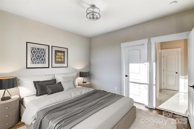 2015 Savannah Hills Dr, Matthews, NC 28105 - bedroom with wood finished floors