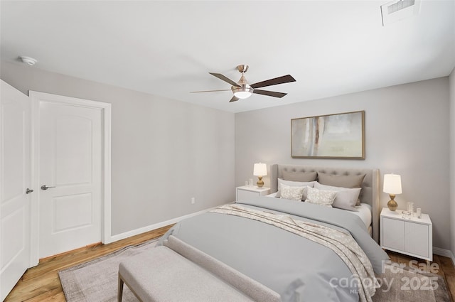2015 Savannah Hills Dr, Matthews, NC 28105 - bedroom featuring wood finished floors and a ceiling fan