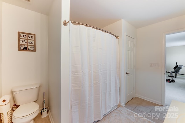 2015 Savannah Hills Dr, Matthews, NC 28105 - full bathroom featuring tile patterned flooring and curtained shower