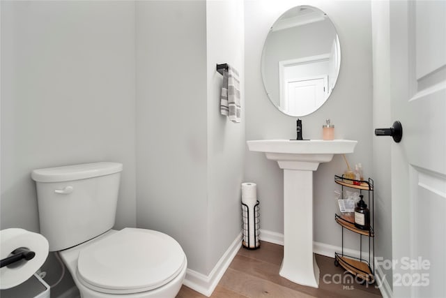 5941 Mantle Way, Kannapolis, NC 28081 - bathroom with toilet and wood finished floors