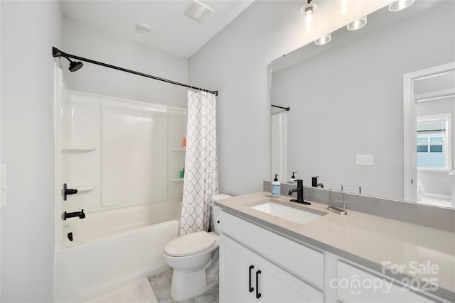 5941 Mantle Way, Kannapolis, NC 28081 - full bath featuring vanity and shower / bath combo with shower curtain