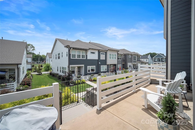 5941 Mantle Way, Kannapolis, NC 28081 - patio / terrace featuring a residential view and a yard
