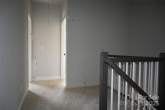 185 Cherry Springs Ln Unit 24-C, Asheville, NC 28804 - hall with carpet and an upstairs landing