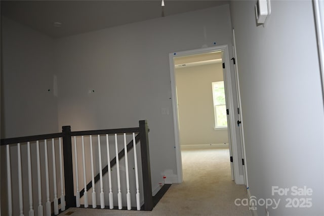 185 Cherry Springs Ln Unit 24-C, Asheville, NC 28804 - hallway with carpet and an upstairs landing