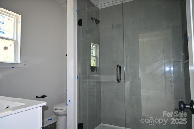 185 Cherry Springs Ln Unit 24-C, Asheville, NC 28804 - bathroom with a shower stall and vanity