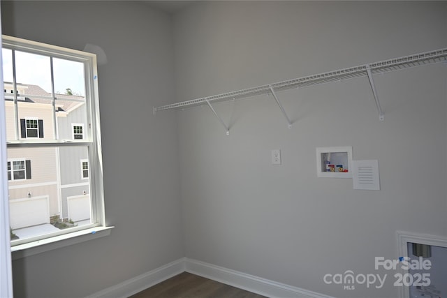 185 Cherry Springs Ln Unit 24-C, Asheville, NC 28804 - laundry area featuring washer hookup and dark wood-style floors