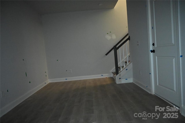 185 Cherry Springs Ln Unit 24-C, Asheville, NC 28804 - entryway with dark wood-style flooring and stairs