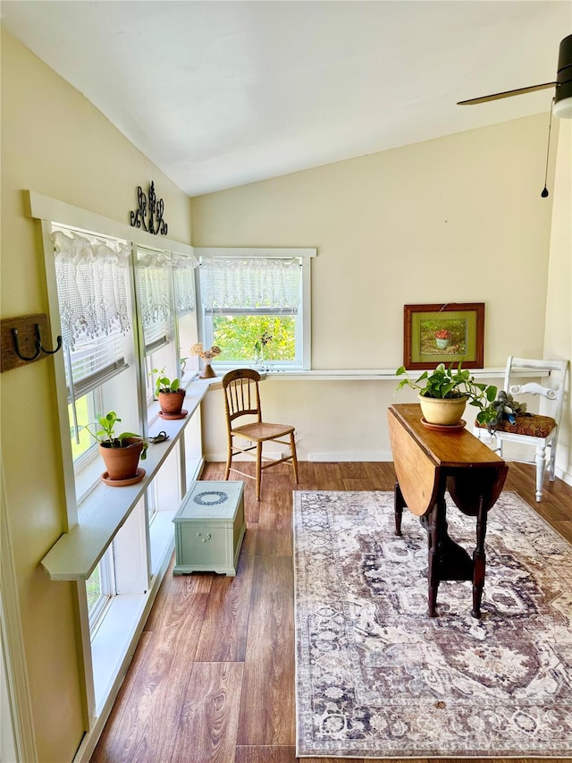227 Reep Dr, Morganton, NC 28655 - office with lofted ceiling and wood finished floors
