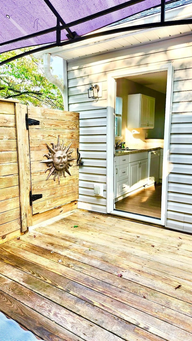 227 Reep Dr, Morganton, NC 28655 - deck with a sink