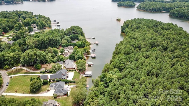 9221 Belle Pines Ct, Sherrills Ford, NC 28673 - bird's eye view of a nearby body of water and a heavily wooded area
