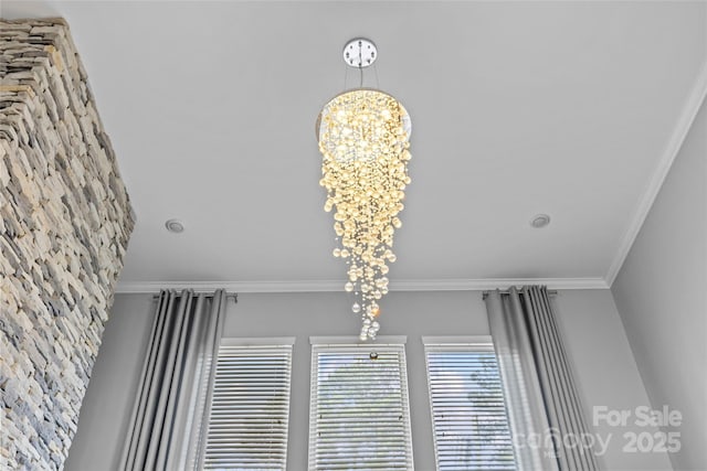 11209 Flenniken Ct, Charlotte, NC 28277 - detailed view of a chandelier and ornamental molding