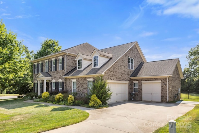 1204 Vaugelas Ct, Monroe, NC 28110 - view of front of property featuring driveway, brick siding, roof with shingles, and a garage