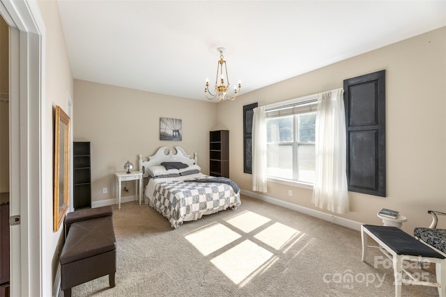 1204 Vaugelas Ct, Monroe, NC 28110 - bedroom with a chandelier and carpet floors