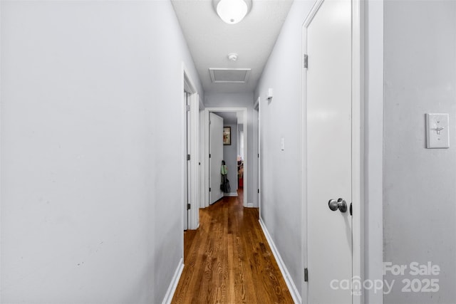107 Laura Springs Dr, Salisbury, NC 28146 - hall featuring attic access and wood finished floors