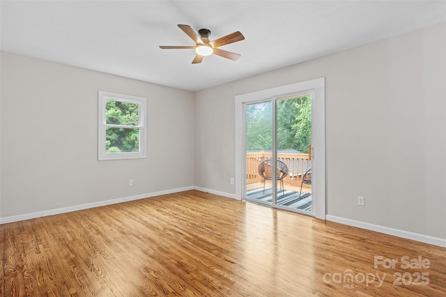 15 Beaverdam Ct, Asheville, NC 28804 - unfurnished room with a ceiling fan and wood finished floors