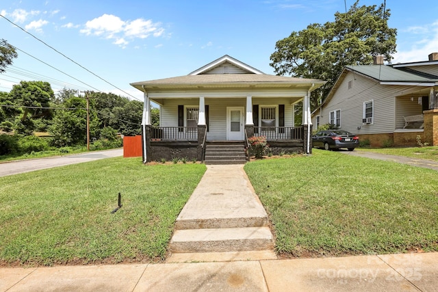 200 N Martin Luther King Jr Ave, Salisbury, NC 28144 - view of front of house with covered porch and a front yard