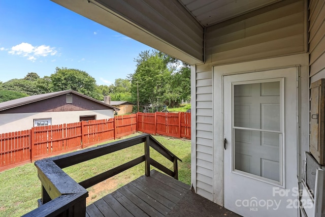 200 N Martin Luther King Jr Ave, Salisbury, NC 28144 - wooden deck featuring a fenced backyard