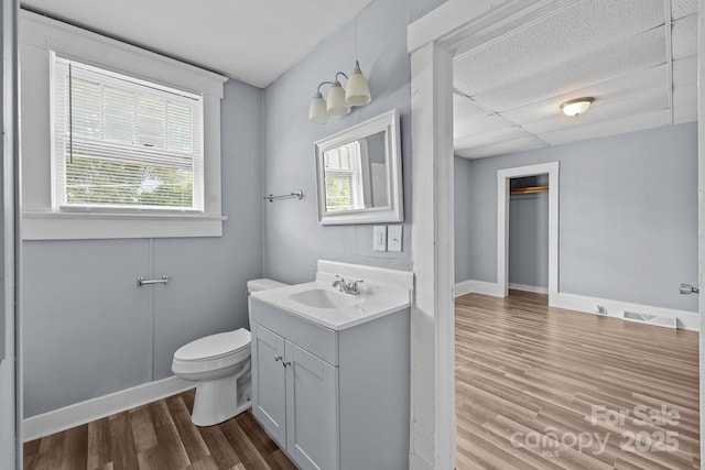 200 N Martin Luther King Jr Ave, Salisbury, NC 28144 - bathroom with vanity, wood finished floors, and plenty of natural light